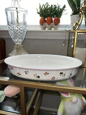 Villeroy & Boch Petite Fleur - Oval Baking Dish 13.75” X 9.5” • $47.99