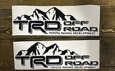 2 TRD Toyota Off Road Mountain Decal 4runner FJ Cruiser Tacoma Tundra Sticker16” • $16