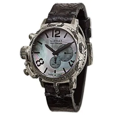 U-Boat Men's UB-7578 Classico 48mm Sterling Silver Limited E. Automatic Watch • $6499