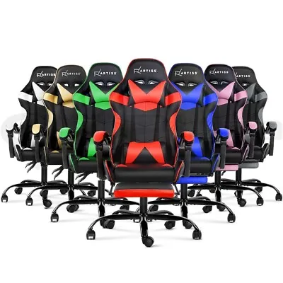 $169.95 • Buy Artiss Gaming Chair Office Chairs Executive Computer Footrest Racing Recliner