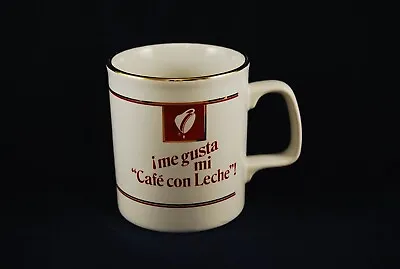 Maxwell House Ceramic Coffee Mug Cup Spanish Me Gusta Mi Cafe Con Leche • $6.90