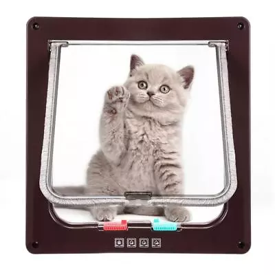 Cat Flap Dog Flap 4-Way Magnetic Closure For Cats Small Dogs Install Easily USA • $28.99