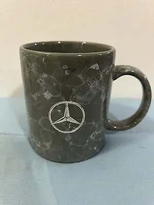 Color Craft Gray Ceramic Smoky Marble Tone Mercedes Benz Logo Coffee Cup 3.75  • $11