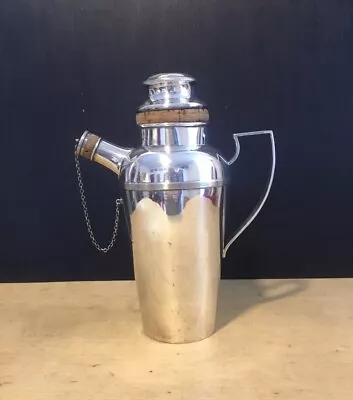 Vintage Silver Plated Cocktail Shaker James Dixon And Sons Art Deco • £145