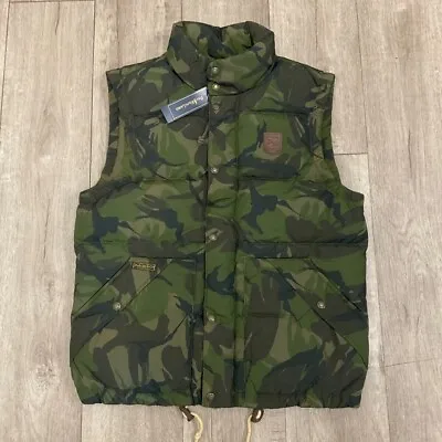 $84.95 • Buy Polo Ralph Lauren Men's Classic Down/feather Fill Vest Camo Size: Small New! 926