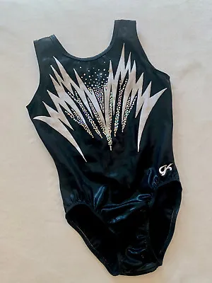 $47.50 • Buy GK ELITE Gymnastics Leotard DREAMLIGHT Sequin Bling “NIGHT FIRE” Black SIZE: AS