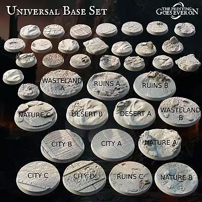 40mm Resin Bases - Ruins B - Unpainted - Base Usable With Warhammer 40K Age Of S • £4.99