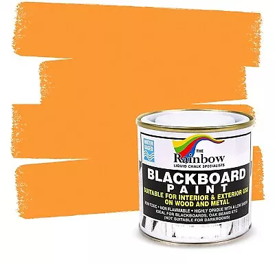 Chalkboard Blackboard Paint - Orange 8.5oz - Brush On Wood Or Any Surface Matte • $22.99