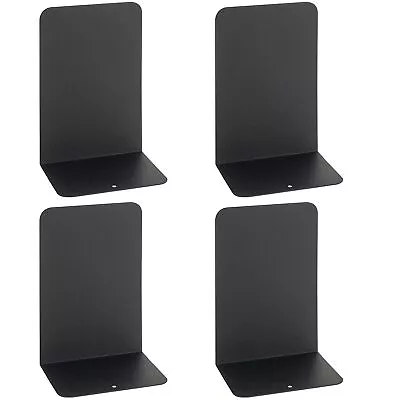 1/2/4 Pairs Heavy Duty Metal Book Ends Shelf Bookends Home Office School Shelves • £8.99