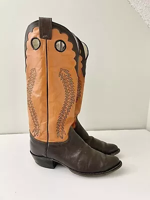 Vintage Mens OLATHE 18” Tall Buckaroo Riding Cowboy Boots 11 D USA • $169.99