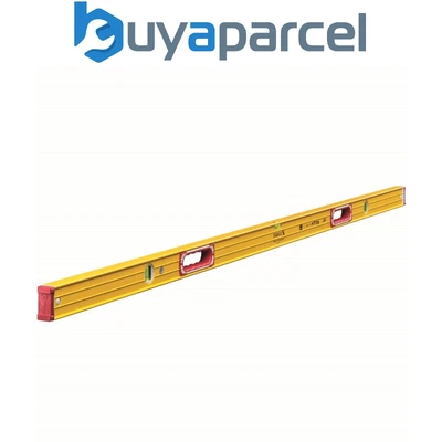 £114.95 • Buy Stabila Double Plumb Vial Ribbed Spirit Level 1800mm 72  180cm 196-2 STB1962180