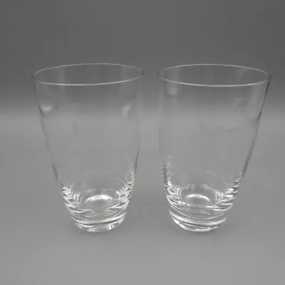 Vintage Fostoria THUNDERBIRD Highball Ford Promo Dealership Tumblers - Set Of 2 • $24.99