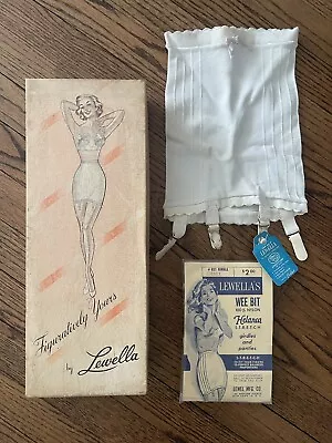 Lewella Magic Wee Bit Girdle Thigh High Stocking Clips NOS Very Rare Sexy 50s • $49.99