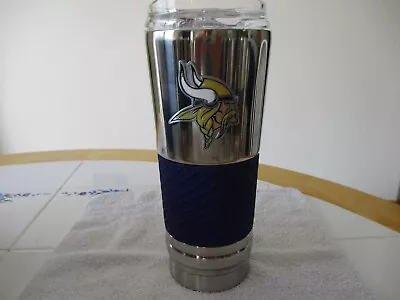 Minnesota Vikings Chrome Tumbler 24 Oz Vacuum Insulated Beverage Cup • $29