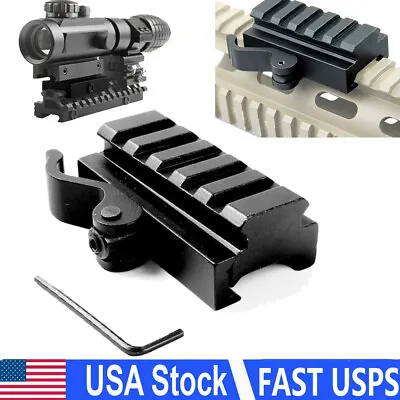 5-Slot Quick Release Detach QD Rail Riser 20MM Mount For Rifle Picatinny Rail US • $10.44