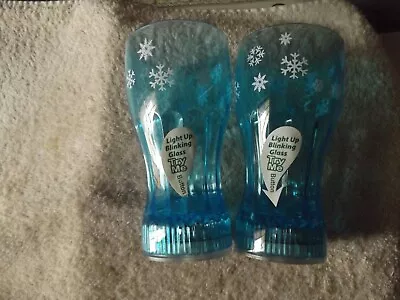 Set Of 2 Blue Plastic Light Up Blinking Drinking Glasses East West Distributing  • £4.83