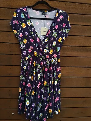 $25 • Buy New With Tags ASOS Floral Wrap Dress Size 14