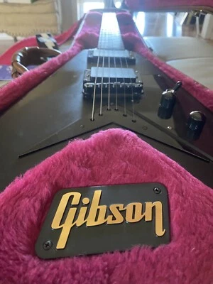 $750 • Buy Epiphone “Goth Series Flying V” Guitar Modified W/ EMG 81/85 & Gibson Hard Case!