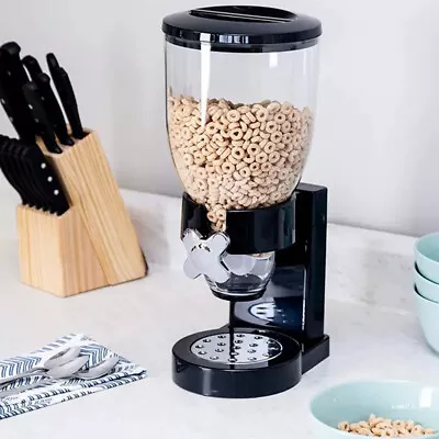 2L Countertop Grain Storage Box Cereal Dispenser Rice Dry Food Snack Container • £4.94