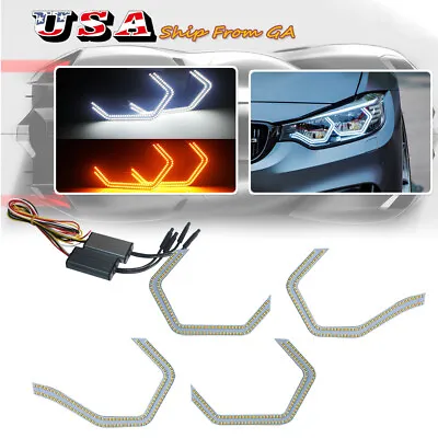 For BMW E90 E91 E92 E93 F30 M3 Concept M4 Iconic Style LED Angel Eye Halo Rings • $59.99