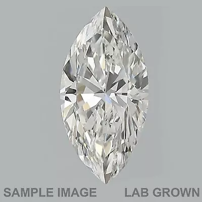 Marquise Cut F VS1 Clarity Man Made Lab Grown CVD Loose Diamond 0.37 Carat • $246