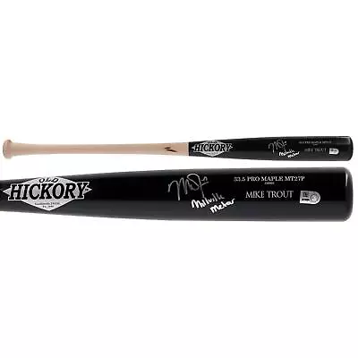 Mike Trout Angels Signed Old Hickory Game Model Bat W/ Millville Meteor  Insc • $1709.99
