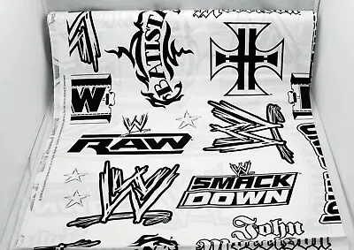 £24.39 • Buy WWE WWF Wrestling Fabric- John Cena RAW Smack Down- Batista DIY Cotton BTY 