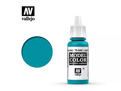 Vallejo Model Color Paint - Light Turquoise 17ml - 70.840 • £2.95