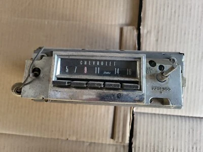 Vintage 1965 1966 Chevy Impala SS BiscayneBelair AM Radio 986545 • $35