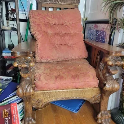 Kings Morris Lion Head Chair • $1750