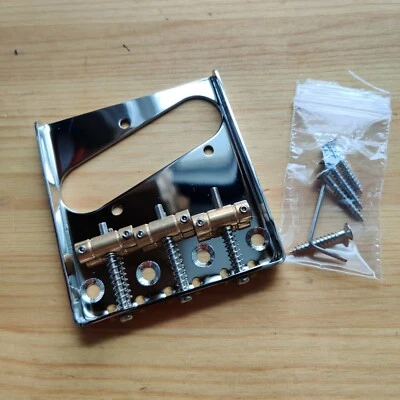 £29.99 • Buy New Left Handed Top Or Through Tele Telecaster Bridge Ashtray Style Brass Saddle