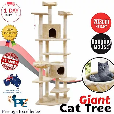 IPet Cat Post Scratcher Tower Pet Furniture Large Tree Pole House Condo Gym Toy • $125.17