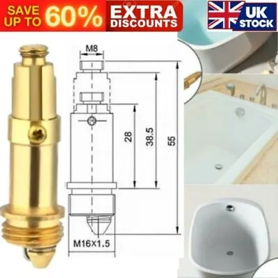 £3.59 • Buy M8 Replacement Basin Sink Bath Waste Pop Up Click Clack Push Button Plug Bolt UK