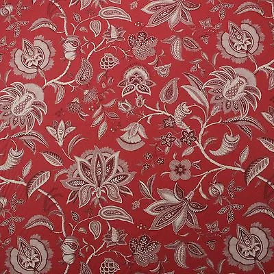 P Kaufmann Field Of Dreams Merlot Red Jacobean Floral Fabric By Yard 54 W • $12.99