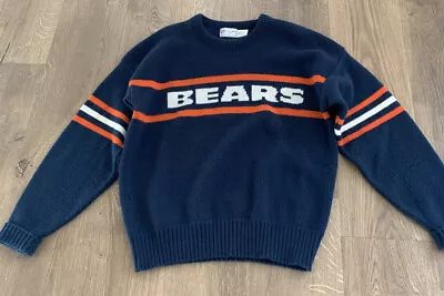 VTG 1980s Chicago BEARS Sweater CLIFF ENGLE Mike Ditka L Pro Line USA Da Bears • $109