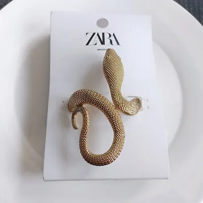 New Zara Snake Open Bangle Cuff Bracelet Gift Fashion Women Party Show Jewelry • $14.99