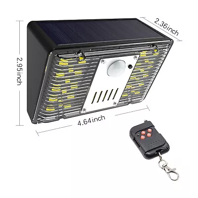 Solar Motion Sensor Alarm Emits Loud Dog Barking & Gunshot Sounds Up To 129db • $29.39