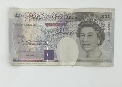 1991 Twenty Pound Note £20 English Kentfield Bank Of England • £25