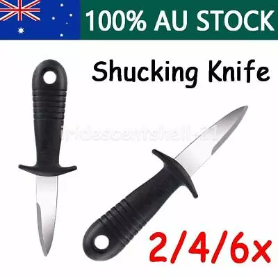2-6x Oyster Shucking Knife Seafood Clam Shellfish Opener Shucker Knives Kitchen • $7.89