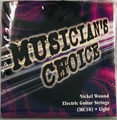 Musician's Choice Nickel Wound Electric Guitar Strings (MC10) Light NEW • $8.95