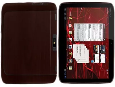 Skinomi Tablet Skin Dark Wood+Screen Protector For Motorola DROID XYBOARD 10.1 • $30.98