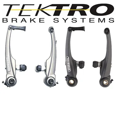 $13 • Buy TEKTRO 857AL V-Brake MTB Hybrid Bike Black Or Silver Front Or Rear Fit Shimano