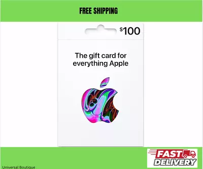 Apple Gift Card $100 - App Store Itunes Iphone Ipad Airpods Macbook • $139.99