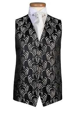 Mens Wedding Waistcoat Vest Waiters Bar Formal Cruise Hotel Work Fancy Dress Top • £9.99