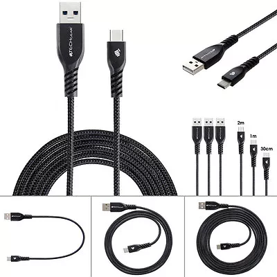 Strong BRAIDED USB-C Sync & Charger Charging Cable For IPad Mini 6 6th 8.3  2021 • £2.29