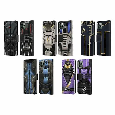 EA BIOWARE MASS EFFECT ARMOR COLLECTION LEATHER BOOK CASE FOR APPLE IPHONE • $22.95