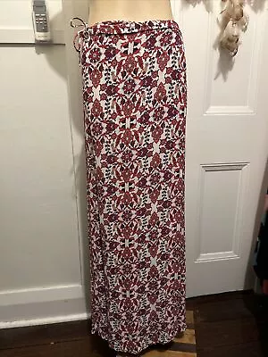 Tigerlily White Floral Maxi Wrap Skirt Size 10 • $30