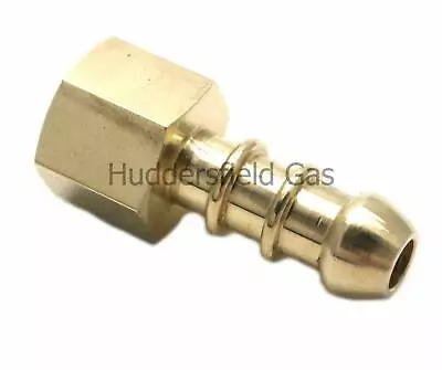 British Made 1/4  BSP FEMALE FITTING TO LPG FULHAM NOZZLE TO 8mm I/D HOSE (21) • £6.02