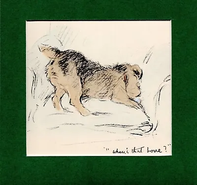 Lucy Dawson ~ Welsh Terrier ~ Hand Coloured Print Genuine Vintage 1939 • $12.62