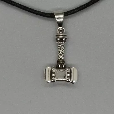 £26.99 • Buy Thors Hammer Mjolnir Pendant 925 Silver Viking Axe Odin Thor Norse Biker Celtic
